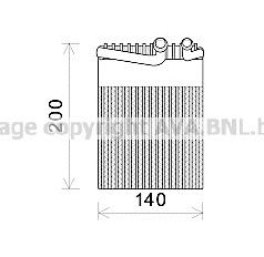 AVA QUALITY COOLING msv554 -  Испаритель, кондиционер